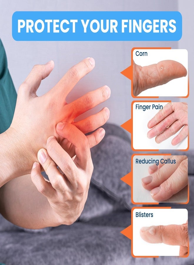 JUMPOW Gel Finger Cots Protectors, Finger Covers Caps Sleeves Silicone Flexible Shields for Fingertip Thumb Protection, Arthritis, Rubbing, Blisters, Hangnail & Pain Relief (Transparent, M+L, 16PCS) - Image 4
